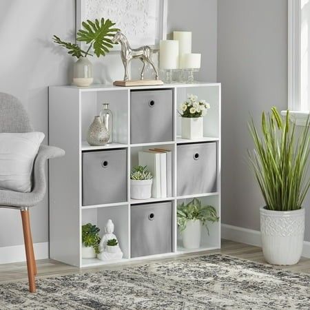 Photo 1 of Mainstays 9-Cube Storage Organizer White
