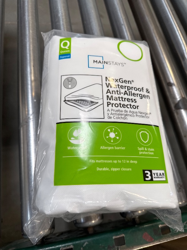 Photo 1 of Mainstays Nexgen Waterproof Zippered Mattress Protector, Queen