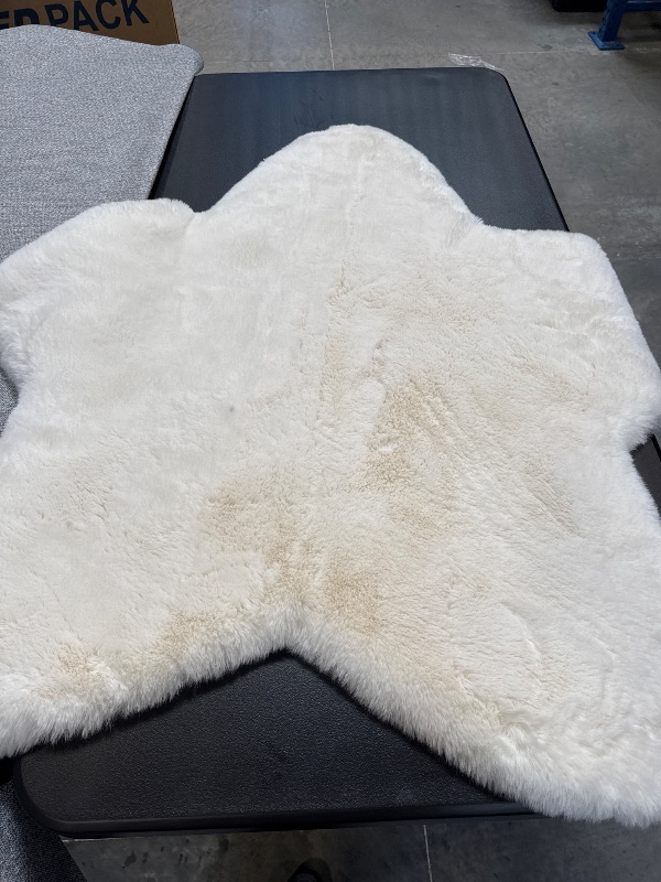 Photo 1 of Mon Chateau Faux Fur Shaped Rug
