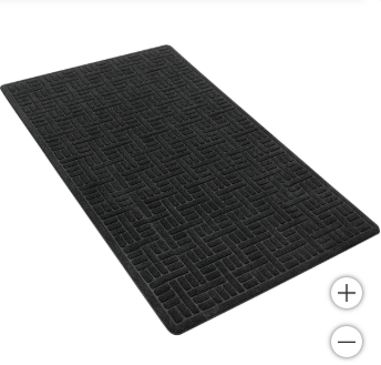 Photo 1 of Apache Mills Commercial Entry Mat, Indoor/Outdoor, 3' x 5', Black
