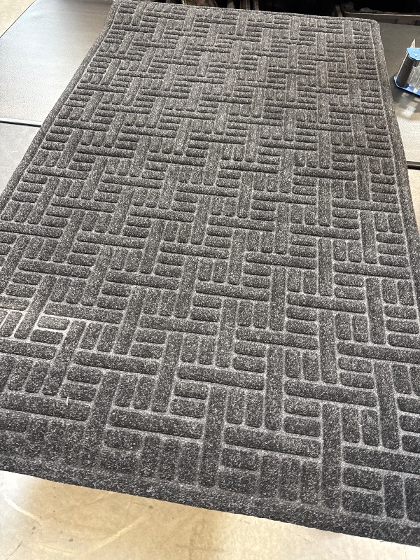 Photo 1 of Apache Mills Commercial Entry Mat, Indoor/Outdoor, 3' x 5', Black
