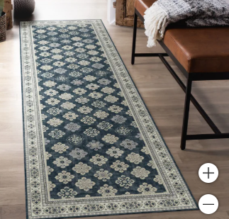 Photo 1 of Wyatt & Ash Washable Runner, Beatrice 2 ft. x 6 ft.


