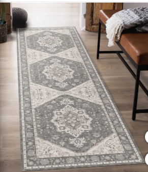 Photo 1 of Wyatt & Ash Washable Runner, Darya 2 ft. x 6 ft.

