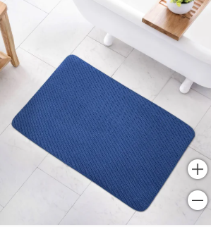 Photo 1 of Cotton Twill Memory Foam Bath Rug

