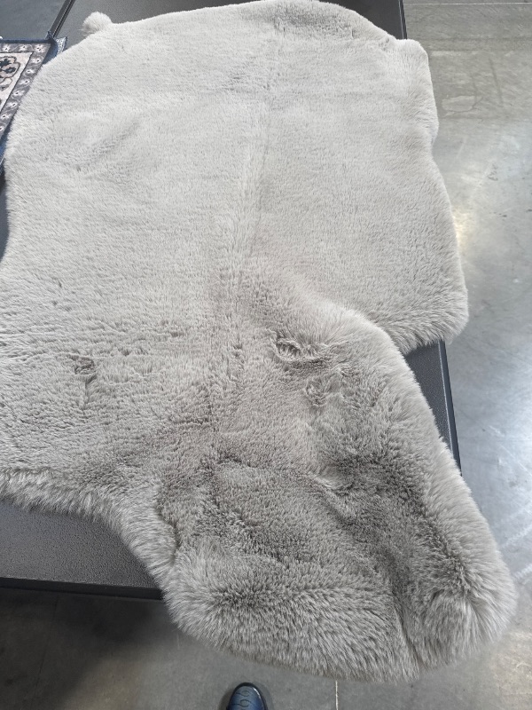 Photo 1 of Mon Chateau Faux Fur Shaped Rug

