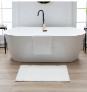 Photo 1 of Mohawk Double Stripe Bath Rug
