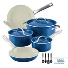 Photo 1 of 12 Piece Ceramic Nonstick Pots and Pans Set, Blue