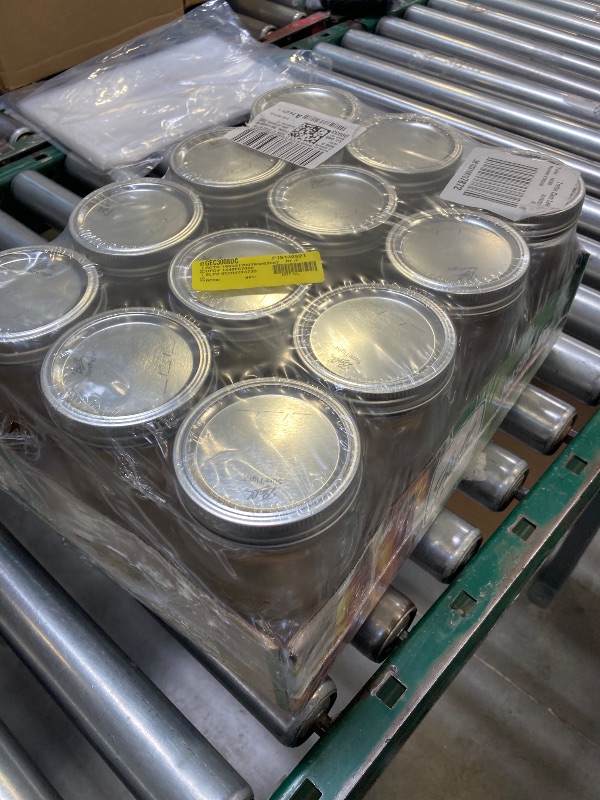 Photo 1 of Ball Mason 32 oz Wide Mouth Jars with Lids and Bands, Set of 12 Jars.
