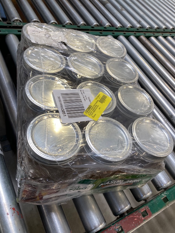 Photo 1 of Ball Mason 32 oz Wide Mouth Jars with Lids and Bands, Set of 12 Jars.