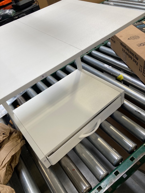 Photo 1 of CORNER HAS SMALL CHIP--PRINTTER SHELF WITH UNDER CLOTH DRAWER 
