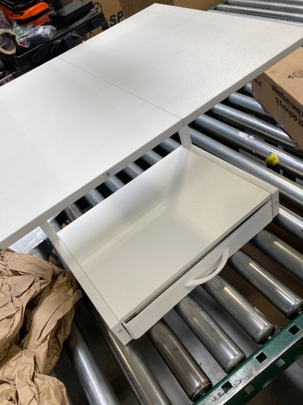 Photo 1 of CORNER HAS SMALL CHIP--PRINTTER SHELF WITH UNDER CLOTH DRAWER 