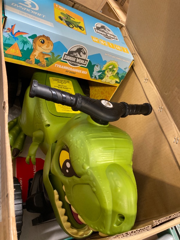 Photo 1 of 6V Jurassic World T-Rex Quad with Interactive Play Features