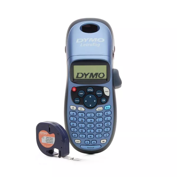 Photo 1 of DYMO LetraTag 100H Handheld Label Maker: Portable Label Printer, Battery Operated, Gray, Plastic, Requires 4 AA Batteries