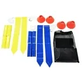 Photo 1 of Athletic Works 10 Person Flag Football Set with Carrying Bag, Blue Yellow
