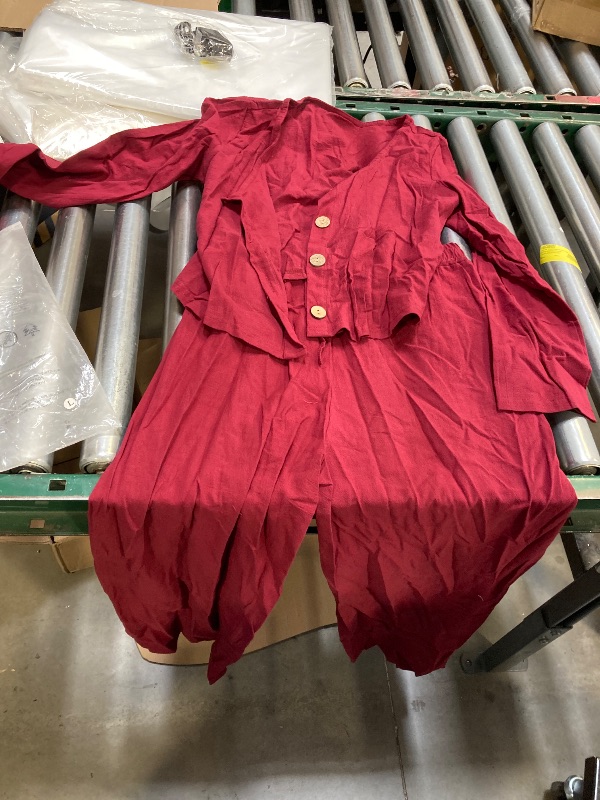 Photo 1 of WOMEN SUMMER SET PANTS AND SHIRT  LARGE 