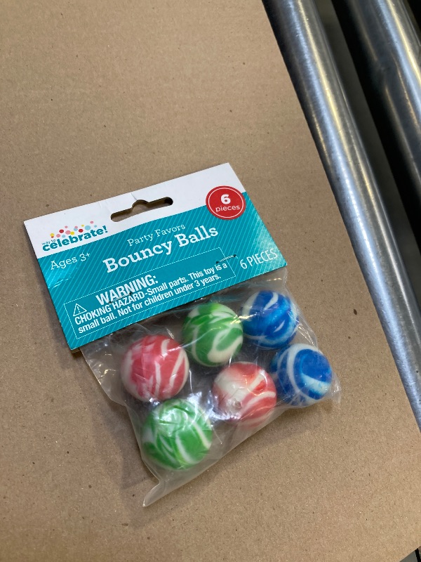 Photo 1 of Multicolor Marble Bouncy Ball Party Favors, 6 Count, by Way To Celebrate