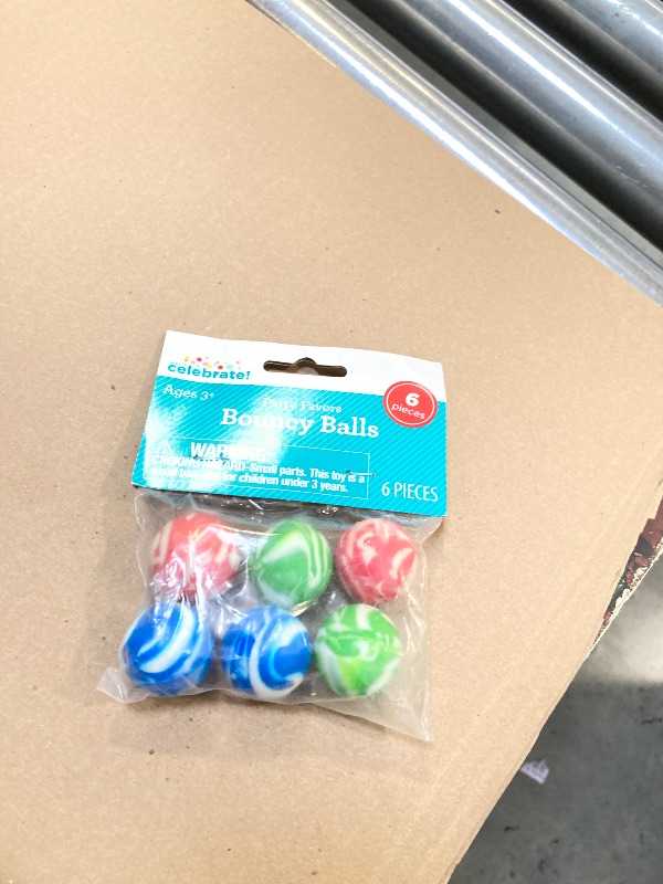 Photo 1 of Multicolor Marble Bouncy Ball Party Favors, 6 Count, by Way To Celebrate