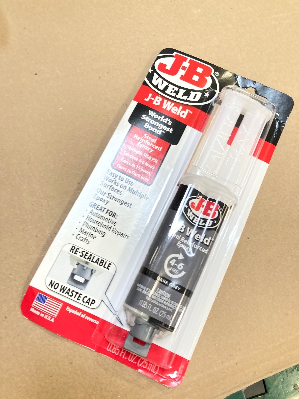 Photo 1 of J-B Weld 50165 25ml Epoxy Syringe, Plain