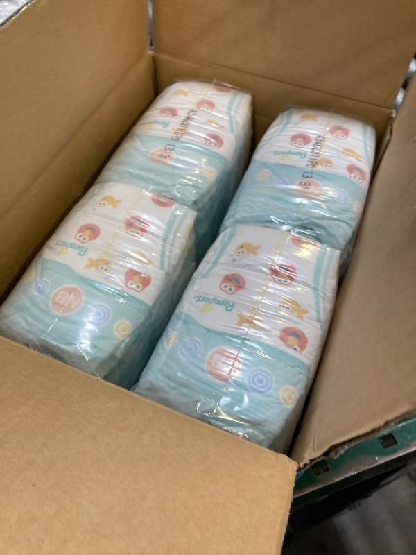 Photo 1 of Diapers Newborn/Size 0 (< 10 lb), 104 Count - Pampers Baby Dry Disposable Baby Diapers, Super Pack
