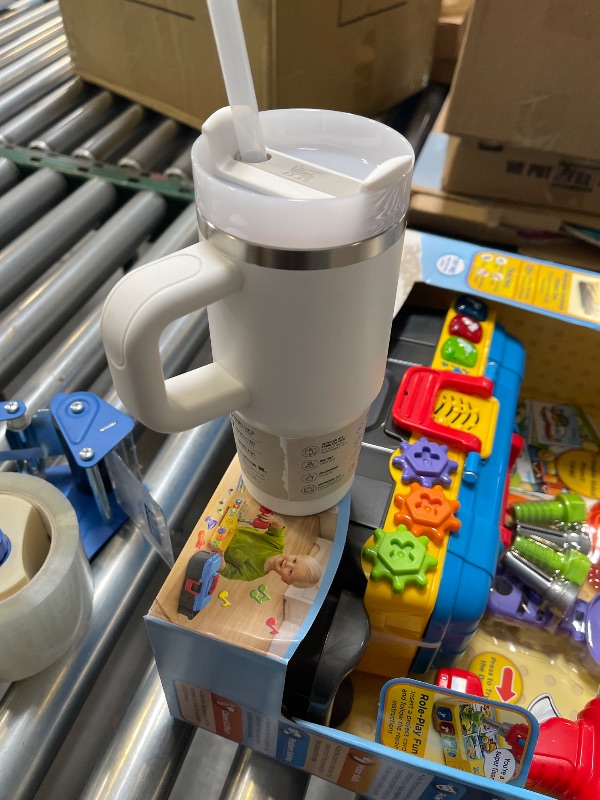 Photo 1 of Stanley Quencher H2.0 Tumbler with Handle and Straw 14 oz | Flowstate 3-Position Lid | Cup Holder Compatible for Travel | Insulated Stainless Steel Cup | BPA-Free | Frost