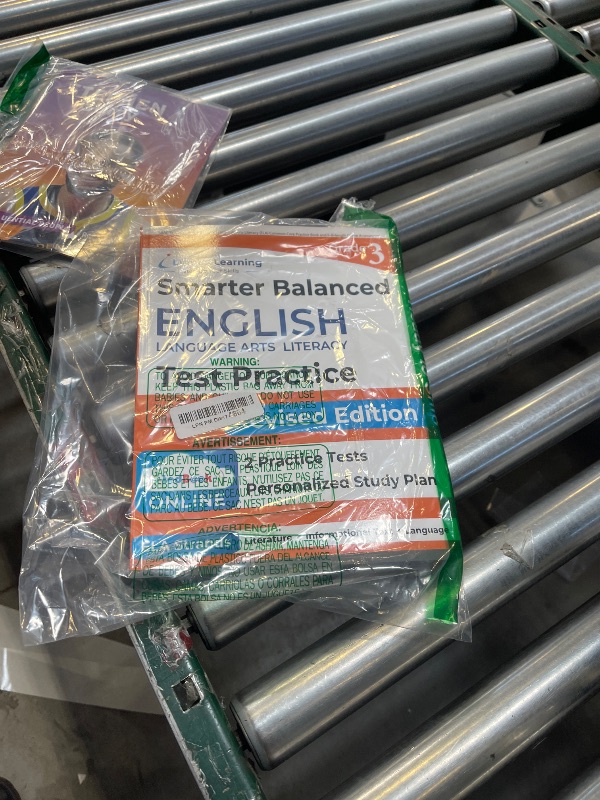 Photo 1 of SBAC Test Prep: Grade 3 English Language Arts Literacy (ELA) Common Core Practice Book and Full-length Online Assessments: Smarter Balanced Study Guide (SBAC by Lumos Learning)