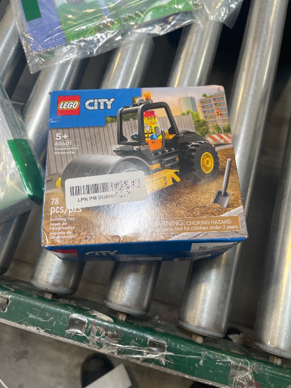 Photo 1 of LEGO City Construction Steamroller Toy Playset, Fun Gift, Construction Toy Set for Kids Aged 5 Years Old Plus, Model Truck with a Worker Minifigure, Imaginative Play for Boys and Girls, 60401