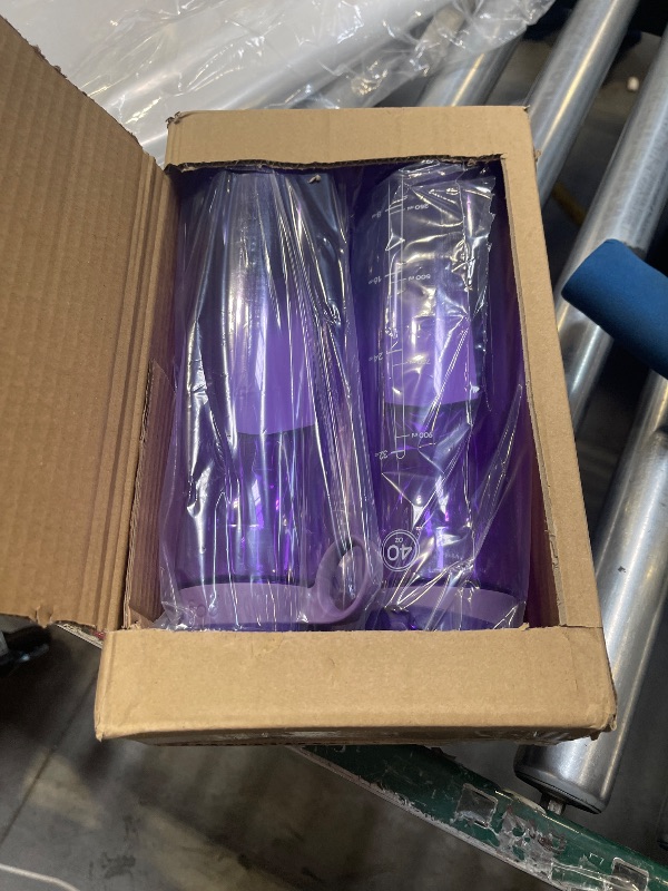 Photo 1 of Pogo BPA-Free Tritan Plastic Water Bottle with Chug Lid, 40 Oz, Purple