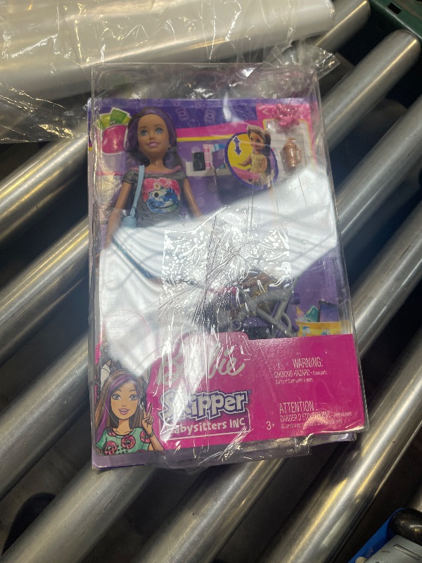 Photo 1 of Barbie Skipper Babysitters Inc 2 Dolls & Accessories Set with Brunette Skipper Doll, Small Doll & Bouncy Stroller (Amazon Exclusive)