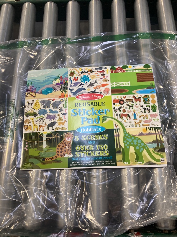 Photo 1 of Melissa & Doug Reusable Sticker Pad: Habitats - 150+ Reusable Stickers - FSC Certified