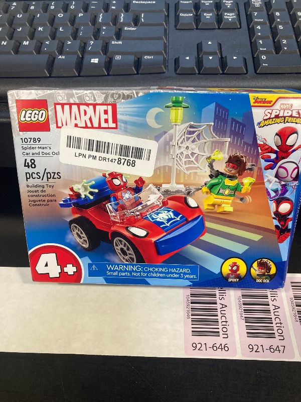Photo 1 of LEGO Marvel Spider-Man's Car and Doc Ock Building Set, Spidey and His Amazing Friends Buildable Toy for Kids 4 Plus Years Old with Glow in The Dark Pieces, 10789