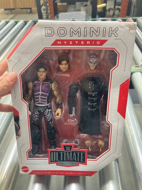 Photo 1 of Mattel WWE Ultimate Edition Action Figure & Accessories, 6-inch Dominik Mysterio Collectible Set, Swappable Heads & Hands, 30 Articulation Points