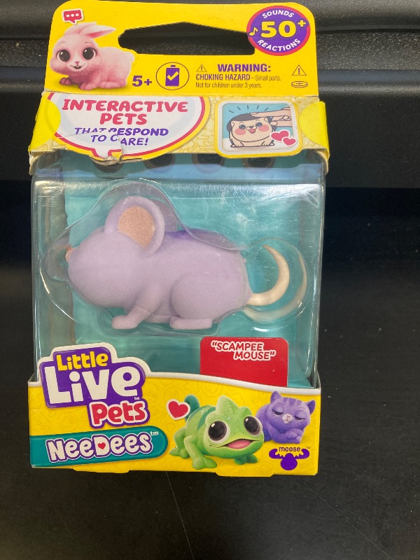 Photo 1 of Little Live Pets NeeDees | Interactive Wearable Take-Anywhere Electronic Toy That Responds to Care, Listen to Their Needs, Respond in Time & Score Points. Over 50 Sounds & Reactions. Collect All 13