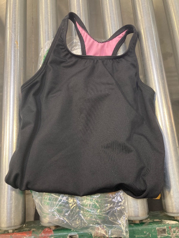 Photo 1 of TYR Girls' Standard Durafast Lite Ella Maxfit Swimsuit, Black, Large