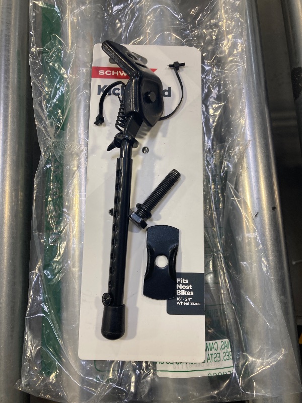 Photo 1 of Schwinn Adjustable Bike Kickstand, Fits Kids Bikes 16 to 24 Inch Wheels, Easy Attach and Adjust Bicycle Parts and Accessories, Steel