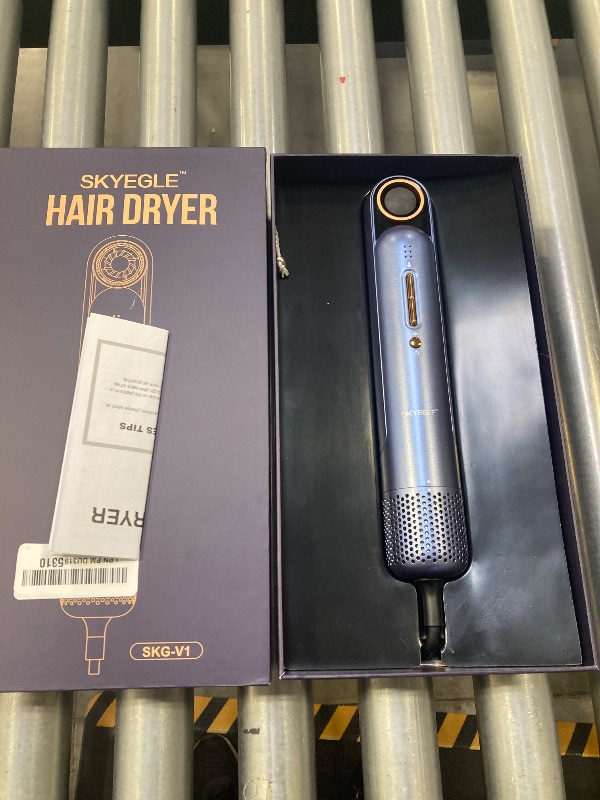 Photo 1 of ZMAYPLUS Compact Purple Hair Dryer, Negative Ionic, 110000 RPM Motor, Adjustable Heat and Fan Speed, 3 Magnetic Nozzles, Suitable for Home, Travel, Salon, Gift