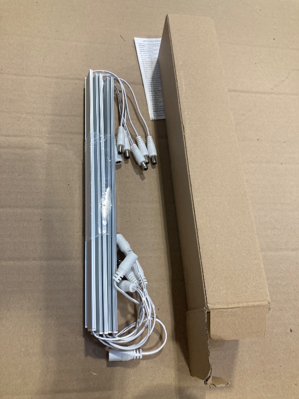 Photo 1 of 6PCS x 12 Inch Under Cabinet Lights Plug-in, Dimmable LED Under Cabinet Lighting, Cold White 6000K Under-Counter Light Fixtures with Memory Function, Under Counter LED Lights for Kitchen
