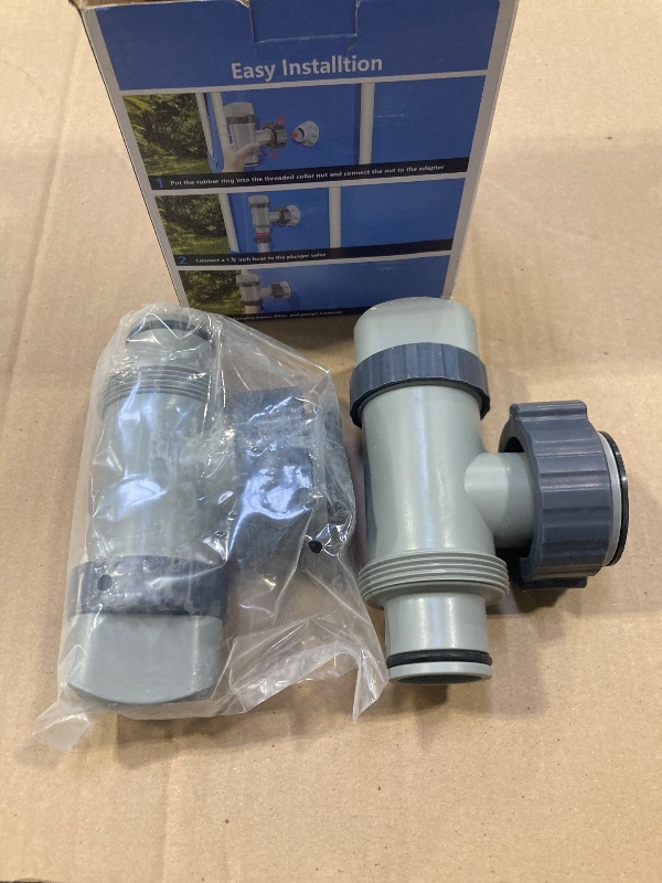 Photo 1 of SHAPON Plunger Valve Compatible with Intex Pool Parts and Accessories, On/Off Plunger Valve Replacement for Above Ground Swimming Pool and Pool Filter Pump (2 Pack)