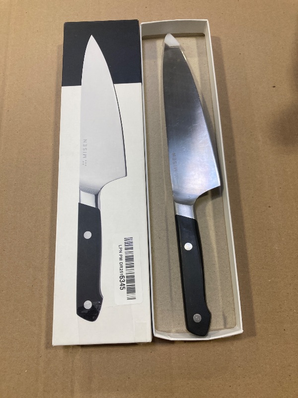 Photo 1 of Misen 6.8" Chef Knife – High Carbon Japanese AUS-10 Stainless Steel – Hybrid German & Japanese Blade – Precision Kitchen Knife for Professionals & Home Cooks – Ultimate Cutting Performance - Black