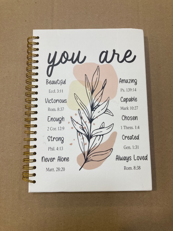 Photo 1 of WFSM Inspirational Christian Notebook - Christian Gifts Journal, Daily Prayer Journal, Spiral Bible Notebook, Christian Gifts Journal, Spiritual Journal for Women, 5.5x8.3 Inches