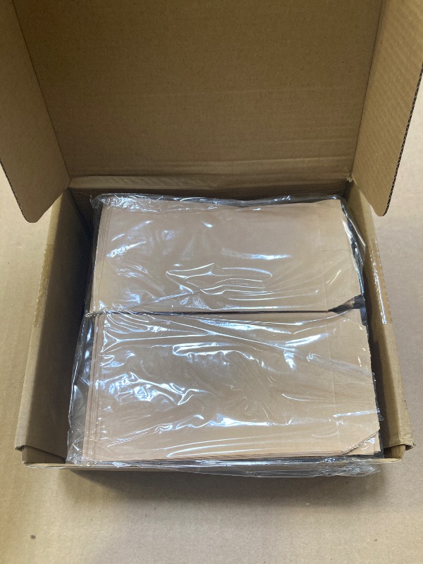 Photo 1 of Eersida 500 Pcs Kraft Paper Treat Bags Mini Paper Small Flat Favor Silverware Party Favor Envelopes Merchandise Bags for Snack Cookie Popcorn Candy Sandwich Gift (3 x 5 Inch)