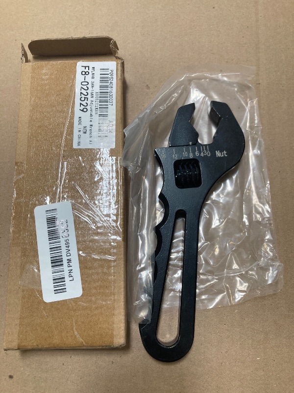 Photo 1 of WFLNHB 3AN-16AN Adjustable Wrench Aluminum Tool Spanner for Hose End Fitting Black