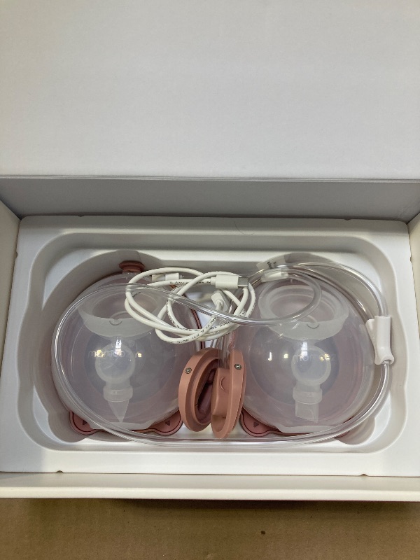 Photo 3 of Momcozy Breast Pump V1 Pro Hospital-Grade, Hands-Free & Portable Wearable Pump, Upgraded Electric Pump with 3 Fine-Tuned Rhythms|15 Levels, Come with Leak-Proof DoubleFit Flange, Cozy Red.