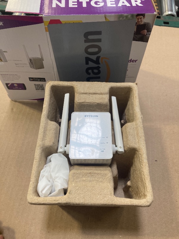 Photo 1 of NETGEAR Wi-Fi Range Extender EX6120 - Coverage Up to 1500 Sq Ft and 25 Devices with AC1200 Dual Band Wireless Signal Booster & Repeater (Up to 1200Mbps Speed), and Compact Wall Plug Design, White