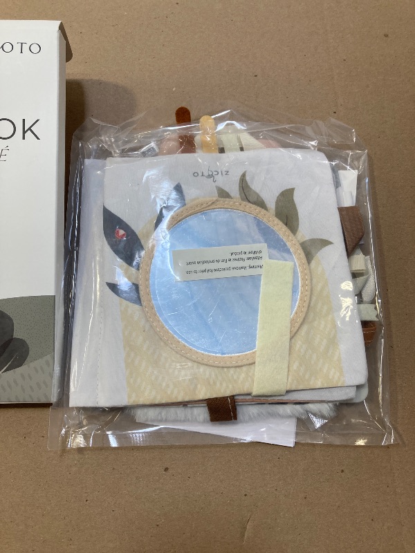 Photo 1 of Soft Baby Book with Touch and Feel Pages - Cute Sensory Book for Babies 0-6, 6-12 & 12-18 Months with Mirror & Crinkle Paper - The Perfect Christmas Toy for Baby Showers Or as a Newborn/Infant Gift