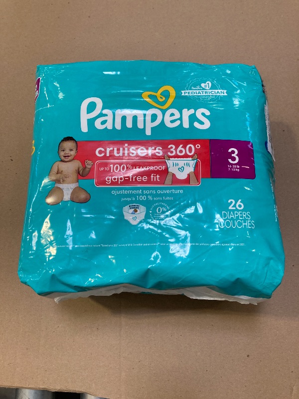 Photo 1 of Pampers Cruisers 360 Diapers - Size 3, 26 Count, Pull-On Disposable Baby Diapers, Gap-Free Fit