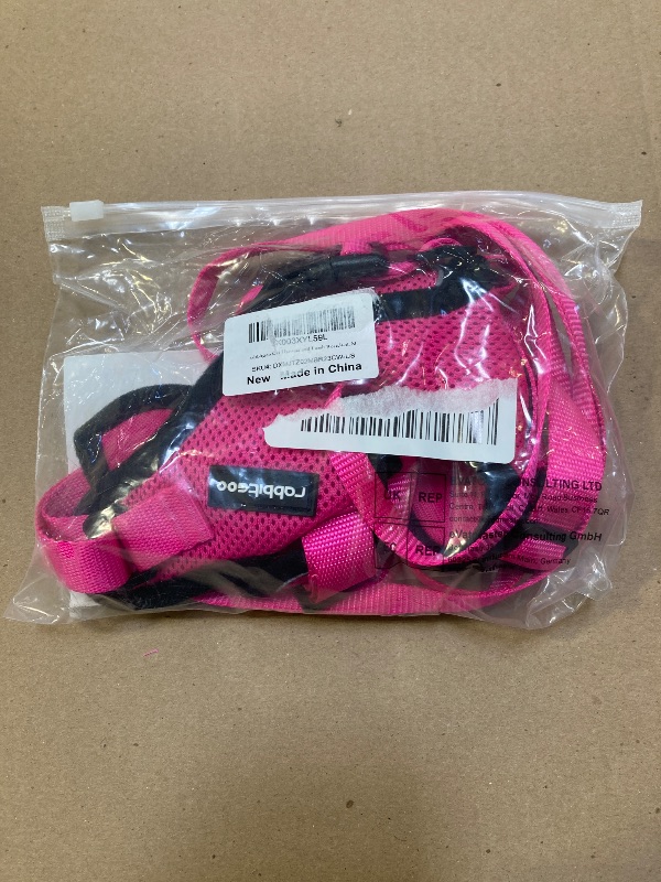 Photo 1 of rabbitgoo Cat Harness and Leash for Walking, Escape Proof Soft Adjustable Vest Harnesses for Cats, Easy Control Breathable Reflective Strips Jacket, Rose Red, M
