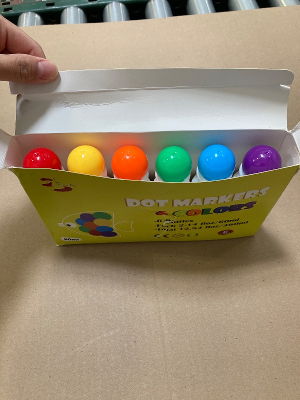 Photo 1 of Yuanhe Dot Markers Bingo Daubers - 6 Colors Washable Paint Dotters for Toddlers and Kids Art Supply