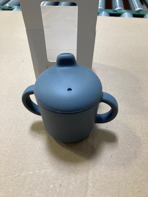 Photo 1 of Catii Silicone Sippy Cups for Baby 6 Months+, Leak Proof 5oz, Microwavable for 1+ Year Old (Gray)