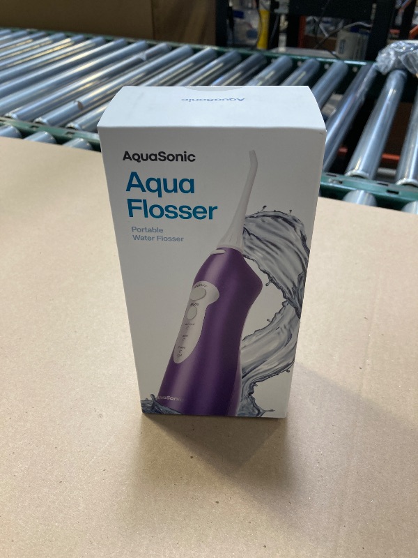Photo 1 of AquaSonic Water Flosser - Cordless Rechargeable Water Flossers for Teeth Cleaning - Waterproof Aqua Flosser, Portable Oral Irrigator for Dental Cleaning with 5 Jet Tips – Braces Home Travel