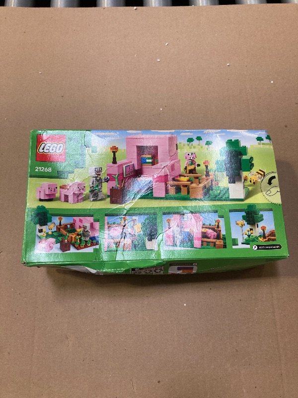 Photo 1 of LEGO Minecraft The Baby Pig House Toy Figures and Playset - Building Minecraft Toy for Kids, Boys and Girls, Ages 7+ - Gift for Birthdays - with 2 Minifigures for Pretend Play - 21268